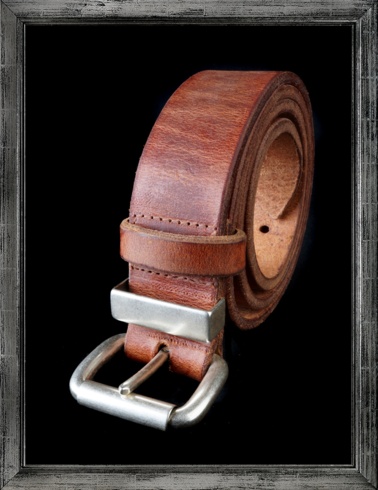 Herman Oak leather roll buckle