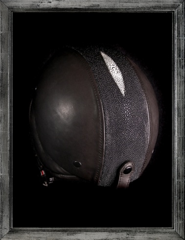 Revival helmet horse leather stingray